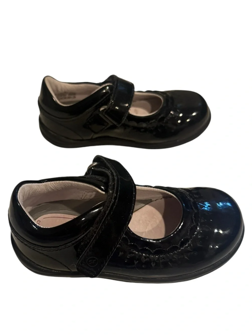 Stride Rite Toddler Girl Cora Mary Jane Leather Dress Black Shoes Casual Sz 6.5W